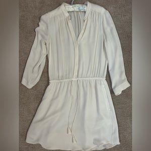 Babaton 100% Silk Cream Dress Size XS